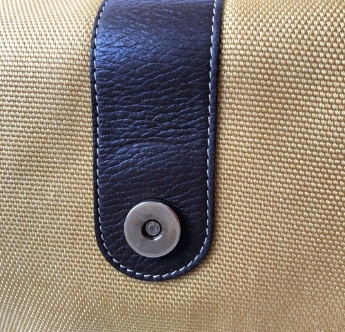 ESCADA SPORT Brown Canvas/Leather Tote Handbag Lightweight Italy NWOT - Picture 11 of 15