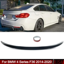 For BMW 4-Series F36 2014-2020 Gloss Black MP Style Rear Trunk Spoiler Wing Lip