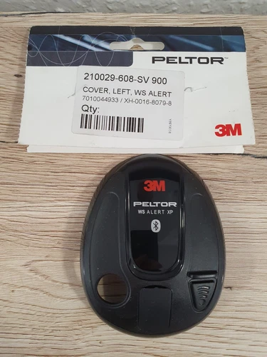 3M Peltor Casque WS Alert Pièce De Rechange Couvercle Gauche Noir Cup NEUF !