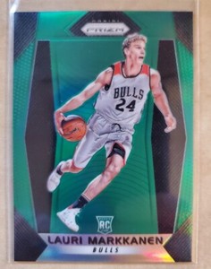 2017-18 Panini Prizm Lauri Markkanen Rookie RC #247 Green Prizm SSP