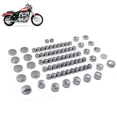 77pcs Caps Cover Kit Fit For 04-15 Harley Sportster Engine & Misc Bolt Nut - Picture 11 of 14
