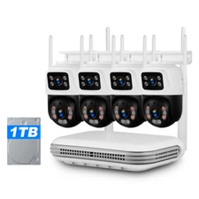 KERUI 6MP Full HD 8CH Wireless NVR Security WIFI IP Dual Lens Camera System Kit