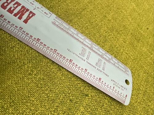 Rare Vintage 1960s AMERICA’S HOBBY CENTER NYC Model Train HO N SCALE Metal Ruler - Picture 5 of 9