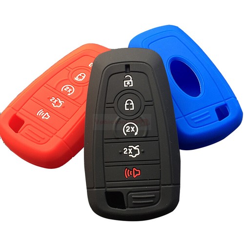 Fit Ford Explorer Edge 5 Button Remote Smart Key Fob Silicone Skin Case Cover - Picture 2 of 32