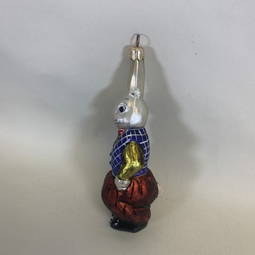 Christopher Radko Billy Bunny Rabbit adorno de vacaciones 6" - vintage 1996 - Imagen 2 de 12