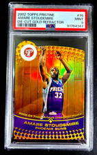 PSA 9 AMARE STOUDEMIRE /99 2002 TOPPS #76 PRISTINE ROOKIE GOLD REFRACTOR G4401