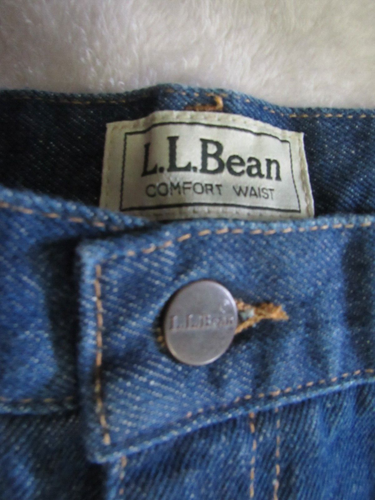LL Bean Double L Comfort Waist Jeans Herren 44x30 Blau Natural Fit 250265 - Bild 8 von 13