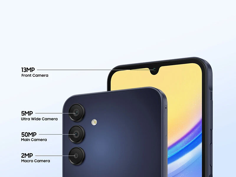 Samsung Galaxy A15 5G 64GB Blue Black SM-A156 Unlocked T-Mobile AT&T Verizon - Image 3 of 4