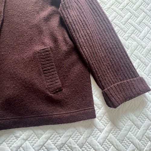 Kate Hill Women’s 100% Wool Brown Long Sleeve Button Pockets Cardigan, Size XL - Picture 5 of 10