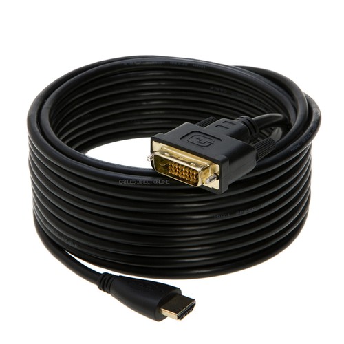 DVI-D to HDMI Cable Monitor Cord PC Laptop Monitor LCD Projector Display Adapter - Picture 4 of 9