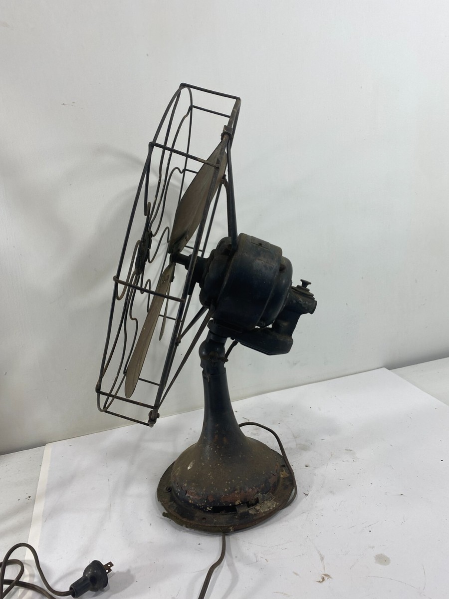 Antique Westinghouse Brass 4 Blade Fan Type ?64851 G