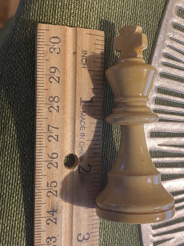 VINTAGE SCHACHFIGUREN SET IN HOLZKISTE - KOMPLETT - GESTEMPELT FRANZÖSISCHES SCHACH - FRANKREICH - Bild 8 von 9