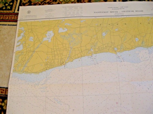 TABLA DE NAVEGACIÓN NÁUTICA # 257. NANTUCKET SOUND - CHATHAM ROADS - Imagen 5 de 8