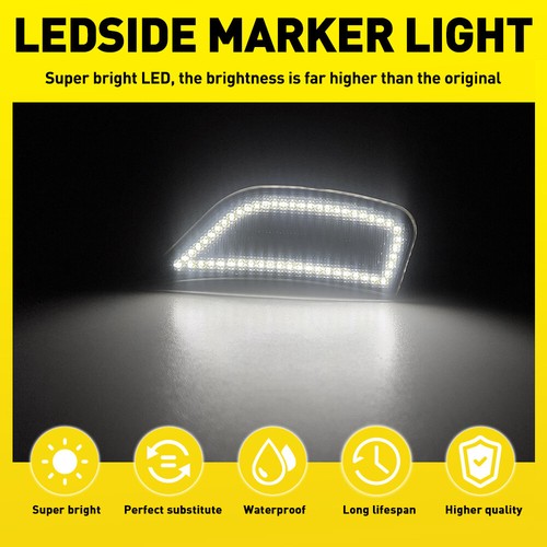 LED Side Marker Lights For Cadillac Escalade Chevy Suburban GMC Yukon 2021-24 J - Picture 9 of 14