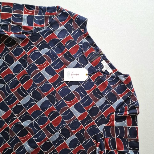 Seasalt Size 20 Petite RRP £65 BNWT Navy/Red Geometric Jersey Shift Dress - Picture 13 of 14