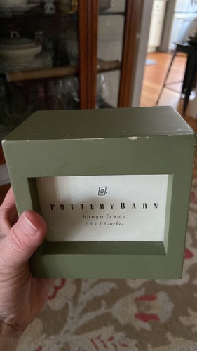 Pottery Barn Bongo Wood 3 Cubed Attached Picture Frames - Picture 7 of 8