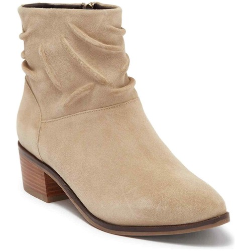 New Cole Haan Women Ankle Booties Maple WR US size 8 B - Birch Beige Suede - Foto 1 di 15