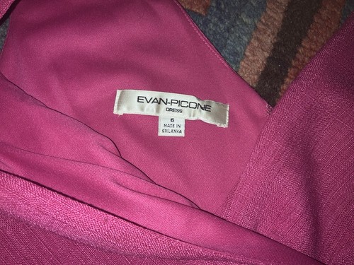 Evan picone Pink Sleeveless Peplum Dress 6 - Picture 5 of 6