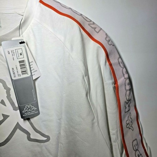 New Kappa T-Shirt White L XL XXL S Ultra Italian Casual Fashion Soccer Football - Picture 3 of 6