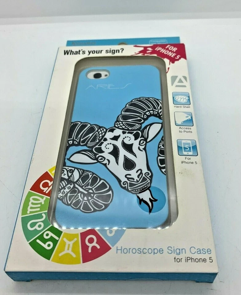 JUEGO DE 12 fundas de plástico duro para iPhone 5 con signo del zodiaco para horóscopo Aduro envío gratuito a Foto 2 de 4