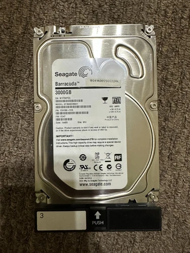 Seagate Barracuda 3TB HDD ST3000DM001 3.5” 7.2K SATA 6Gb/s 64MB Cache HDD 1