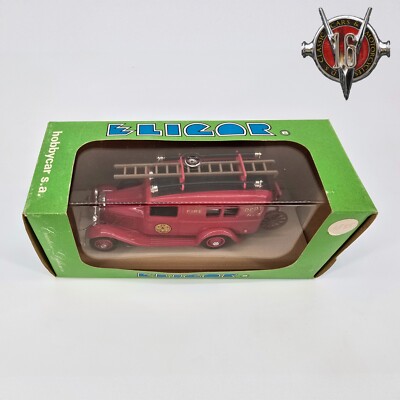Eligor 0007 DIE CAST-1083-Ford V8 1934 -Fourgon Pompiers-San Francisco Fire NIB