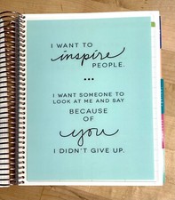 Inspiration Quote Two-Sided Dashboard for use with Erin Condren Life Planner~
