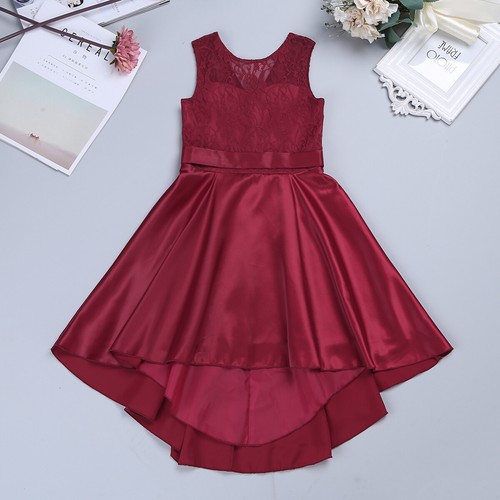 US Kids Girls Flower Princess Tutu Dress Pageant Wedding Formal Party Ball Gown - Picture 41 of 67