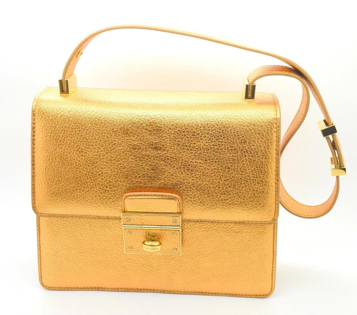 Mini Devotion Laminated Leather Bag