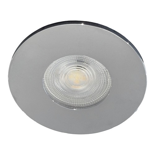 Aurora EN-DLM981X Fire Rated Downlight GU10 Fixed Polish Chrome Flat Bezel IP65 - Picture 2 of 4