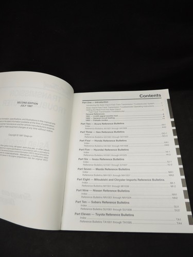 Snap-On Asian Imports Fast Track Transmission Troubleshooter Manual 2nd Ed - Bild 5 von 5