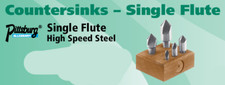5PC. SET OF HSS 60° SINGLE FLT. COUNTERSINKS-PITTSBURG ITEM NO. 2250900(FT)
