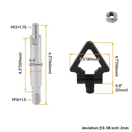 Racing Abschlepphaken Anhänger für 2010-2015 Toyota Prius 2013-2022 Subaru BRZ - Picture 4 of 8