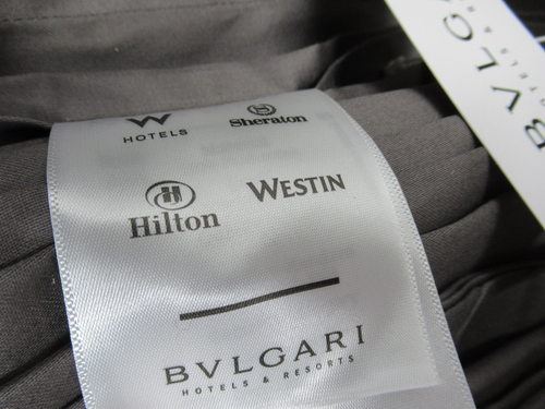 BVLGARI Ultra Luxry Hotel Collection Set lenzuola King DARY GRIGIO GRIGIO Set 4 pz - Foto 10 di 10