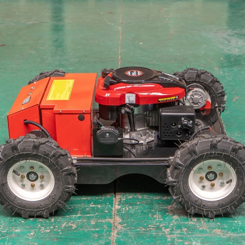 High-powered remote-controlled lawn mower with adjustable blade height for home - Picture 7 of 9