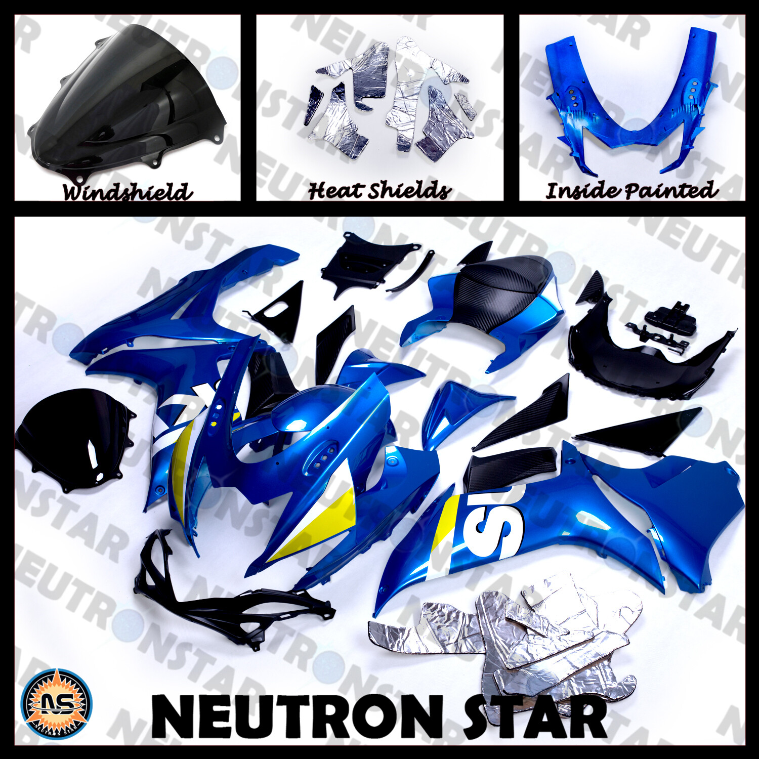 For 2011-21 GSXR600 750 ABS Plastic Injection Mold Full Fairing Set Bodywork P15 image