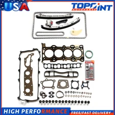 Engine Timing Chain Kit Head Gasket Set Fits 2007-2013 Mazda 3 6 CX-7 2.3L DOHC