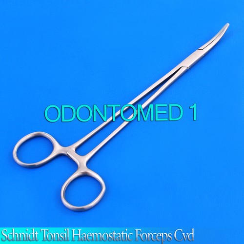 3 SCHNIDT Tonsil Haemostatic Forceps Curved 7.25" Surgical Dental - Picture 1 of 3