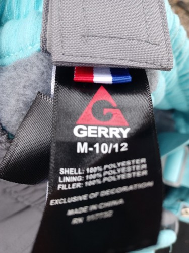 Gerry Youth Gray Fleece Lined Removable Suspender Snow Pants. Medium (10/12) - Picture 3 of 7