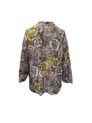 Marina Rinaldi Women's Multicolor Bagatto Button Down Shirt