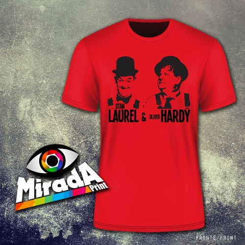 Camiseta Unisex Stan Laurel & Oliver Hardy Stanlio Y Ollio Film Comicas - Imagen 3 de 9