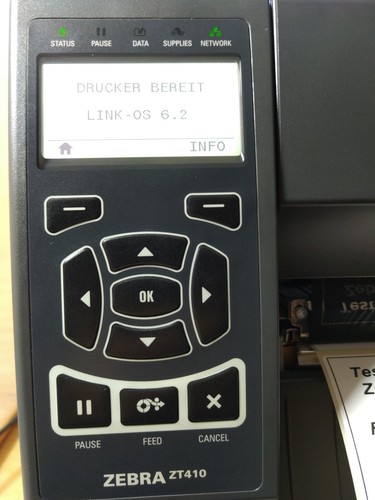 ZT41042-T0E0000Z Zebra Drucker ZT410 200dpi LAN, USB, Bluetooth, seriel. - Afbeelding 4 van 5