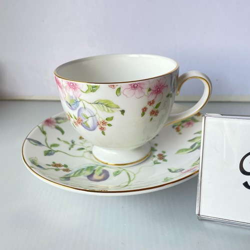Wedgwood Sweet Plum Trio Set Cup & Saucer Plate Pair Set 6 pcs Leigh UNUSED - Picture 7 of 8