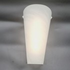 It's Exciting Lighting IEL-4402 Frosted Marble Glass Conical Sconce 10"