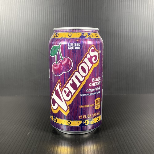 Vernors BLACK CHERRY Ginger Ale The Original Soda 12 Fl. Oz. 1 Can