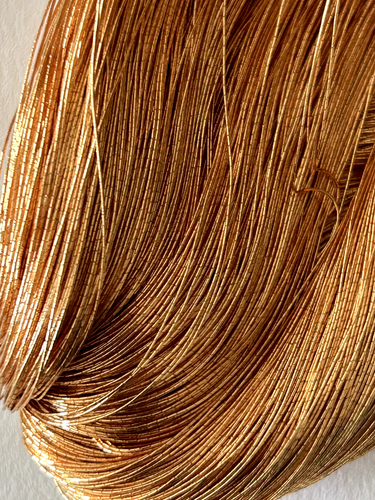 Japanese 'Rose Gold' Metallic Embroidery thread - Picture 3 of 11