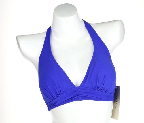 Profile Gottex Womens Swimwear Cobalt Blue Adjutable Tie Bikini Top Size 10 - Picture 2 of 3