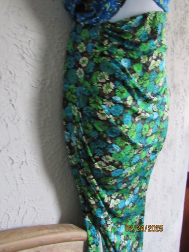 Zara Nuevo Con Etiquetas XS Playa Verano Vestido Midi Azul Vivo Verde Bodycon Vestido Sin Espalda - Imagen 6 de 13