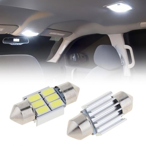 2pcs 31mm 12V 5630 6 SMD Festoon LED Car Interior Dome Light Bulbs - Picture 10 of 12