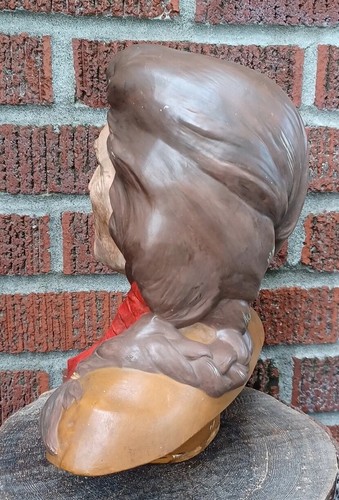 Vintage Keramik Indianer Mann Büste Statue South Western Dekor 11" x 11" 1988 - Bild 12 von 18